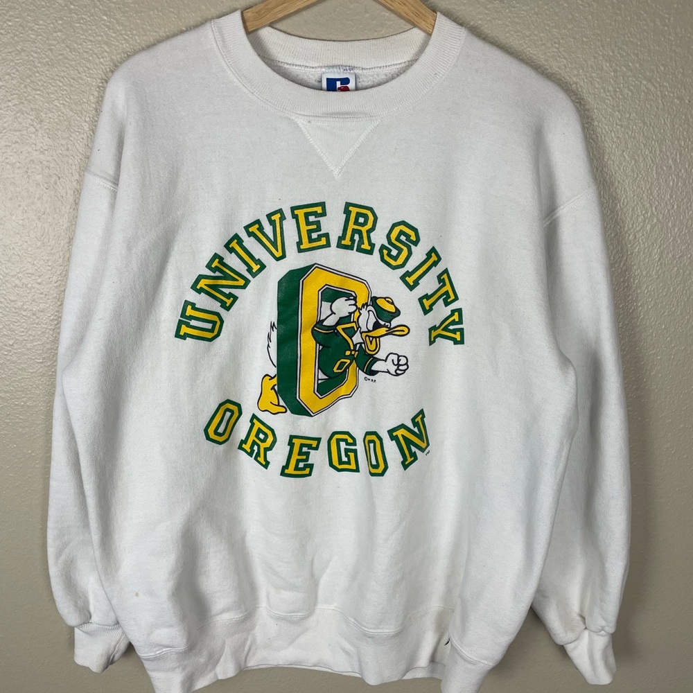 Vintage Oregon Ducks Russell Athletic Sweatshirt Size XXL